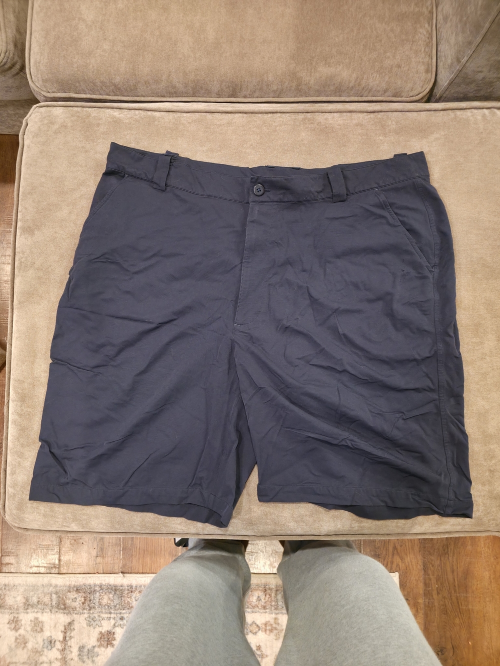 Under Armour Navy Flat-Front Performance Shorts